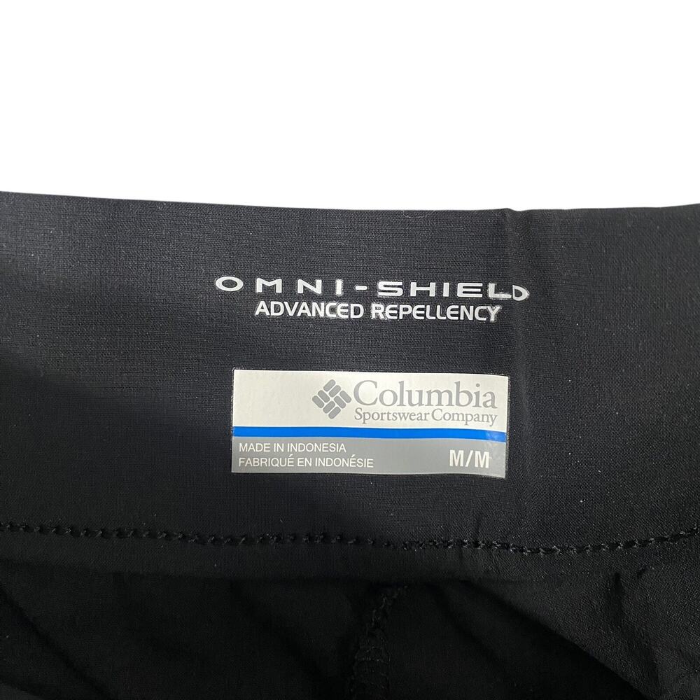 Columbia Omni-Shield Outdoor Hiking Black Crop Capri Pants Womans Size Medium - Picture 4 of 10